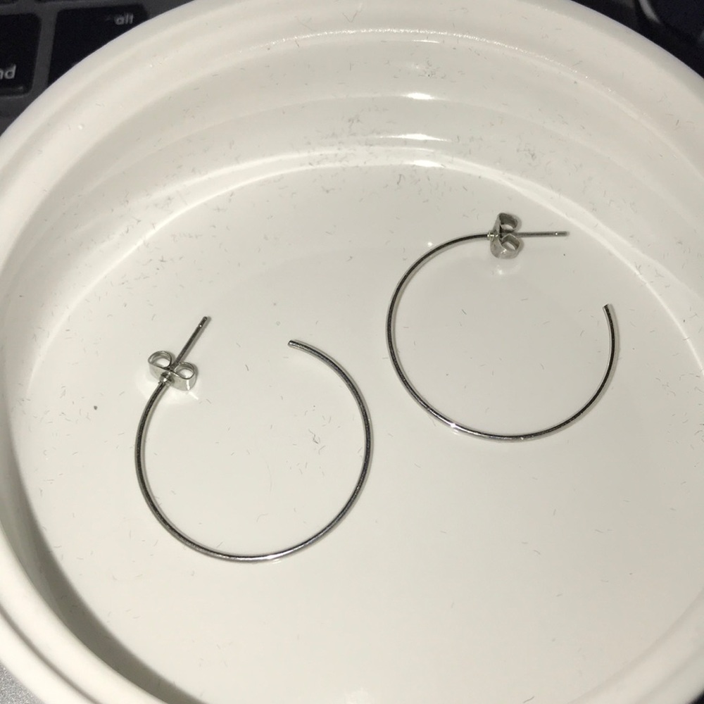 silver hoops